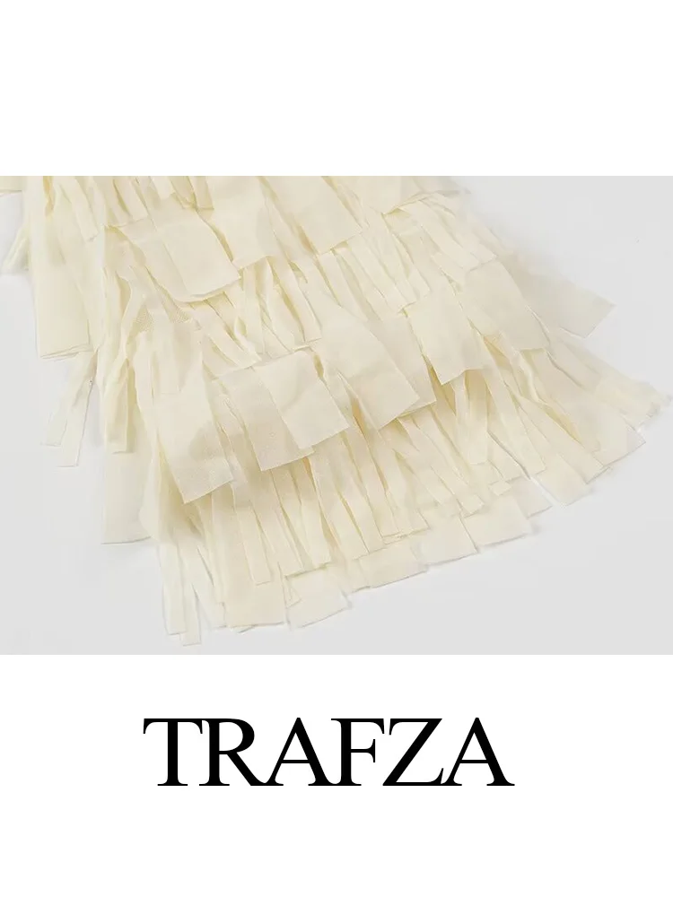 TRAFZA осенние женские элегантные блузки однотонные с круглым вырезом длинными