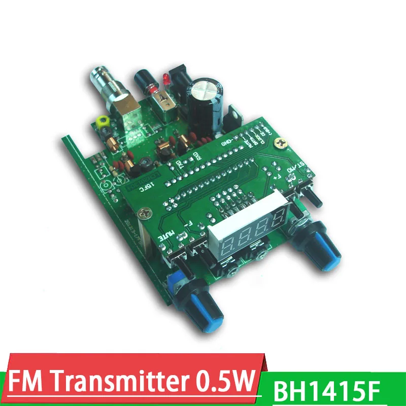 

DYKB BH1415F FM transmitter 0.5W Digital LED display FM stereo transmitter DSP PLL Radio broadcast Station Receiver + Q9 Antenna