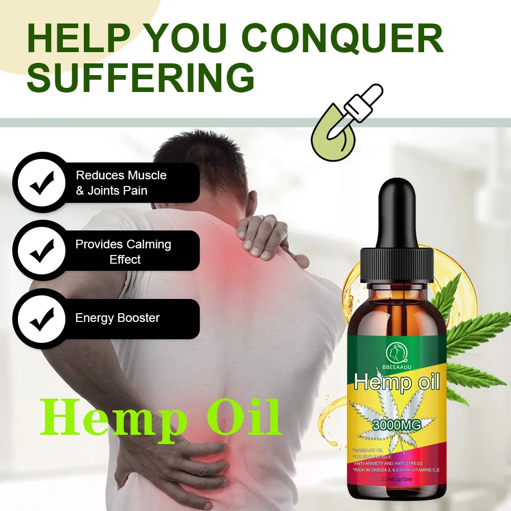 

BEAU 30ML Natural Organic Pain Relief Oil Pain Relief Relieve Stress Reduce Anxiety Better Sleep Support Cardiovascular Health