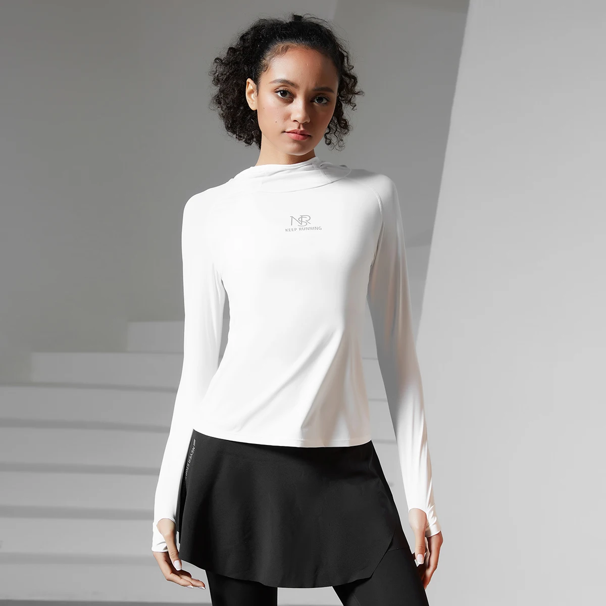 Women Sports Hooded Golf Tennis Yoga Long Sleeve Gym Fitness Running Soft Shirts Athletic Workout Sportswear Training Tops