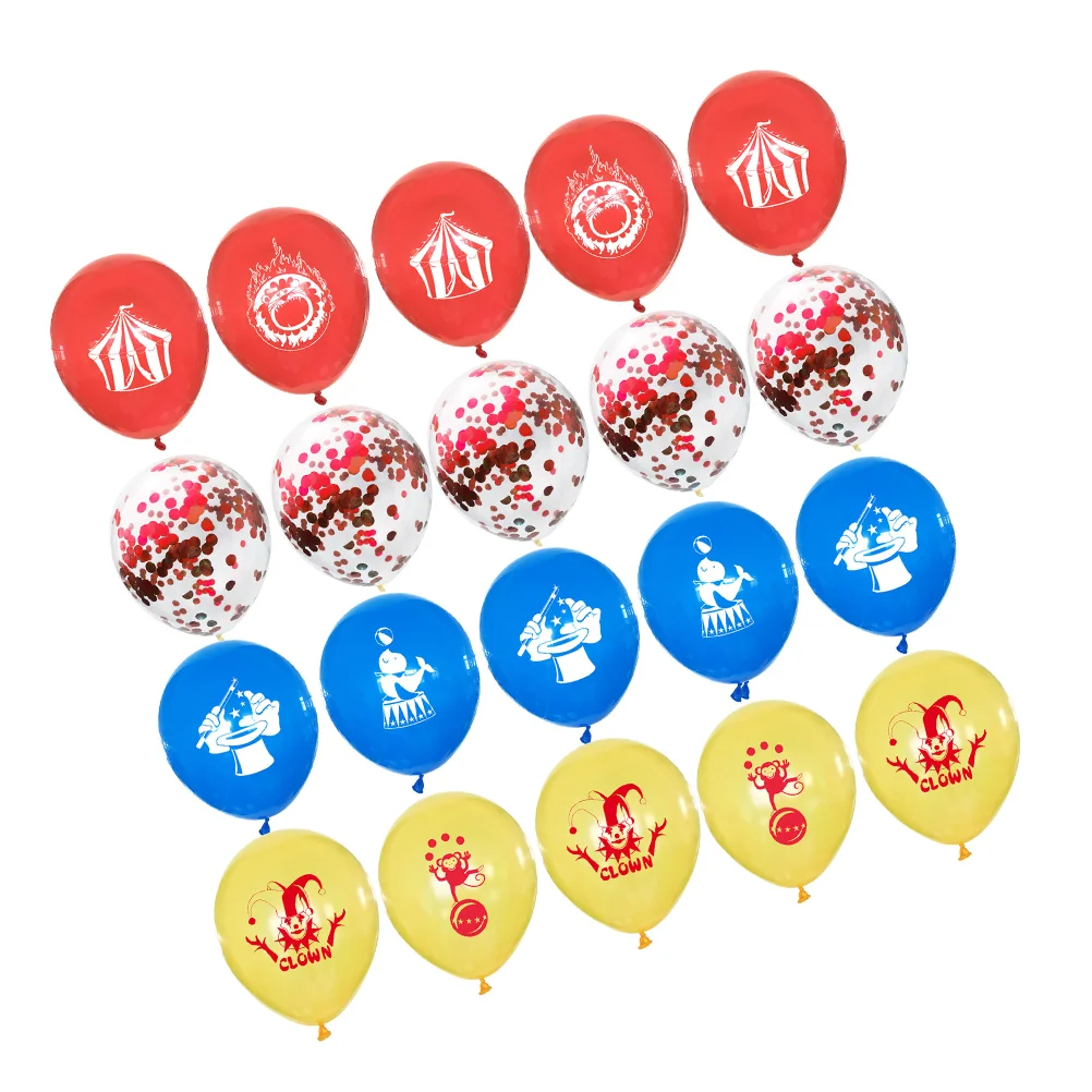 20 шт. Декор для новорожденных 2024 сумка вечеринок цирковые украшения воздушные