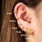 ROXI 4 шт. глянцевые витые многоразмерные серьги для бриллиантов ювелирных изделий набор сережек