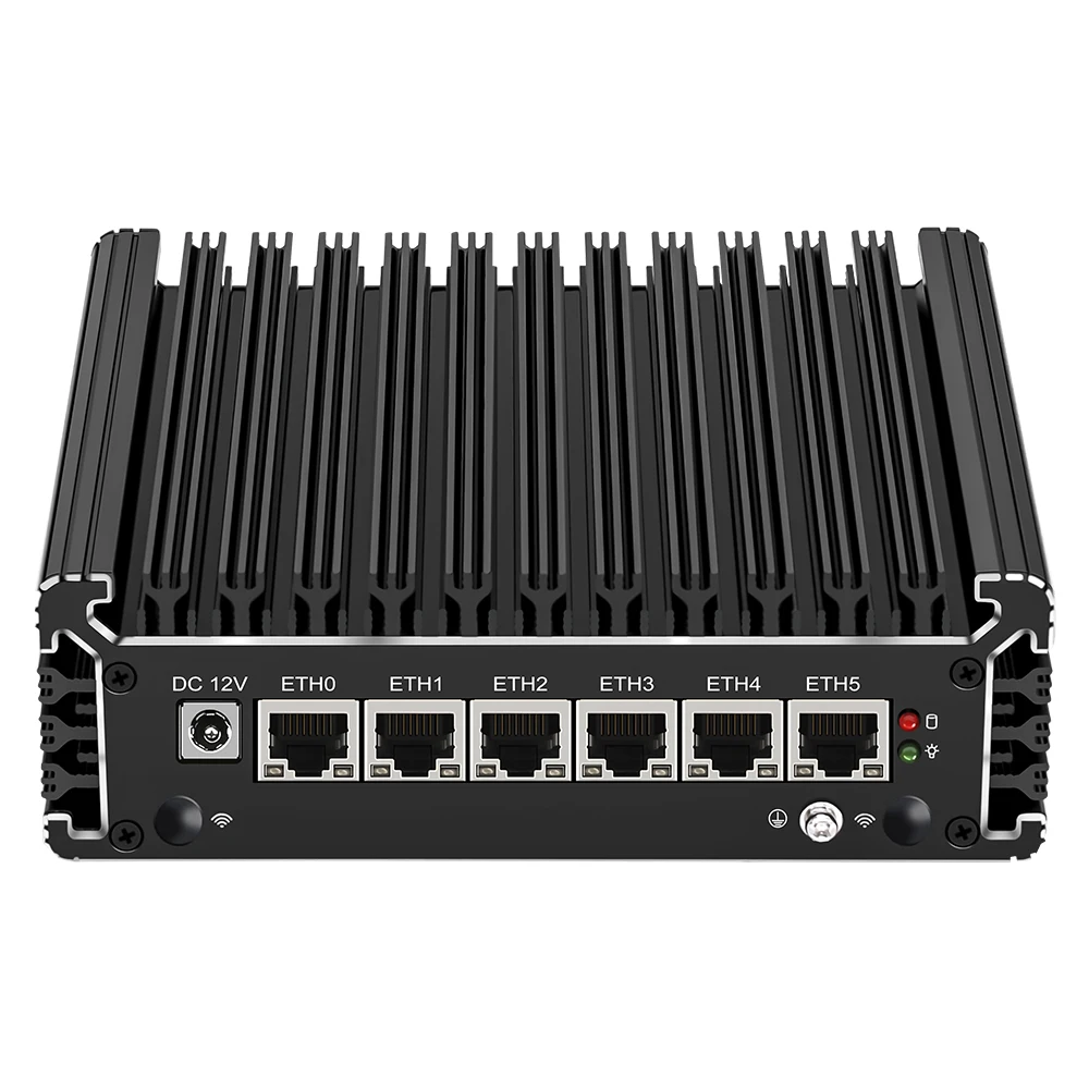 PfSense брандмауэр 2 5G Роутер Celeron N5105 6x Intel i225-V B3 LAN * DDR4 NVMe SSD 2500M Nics безвентиляторный