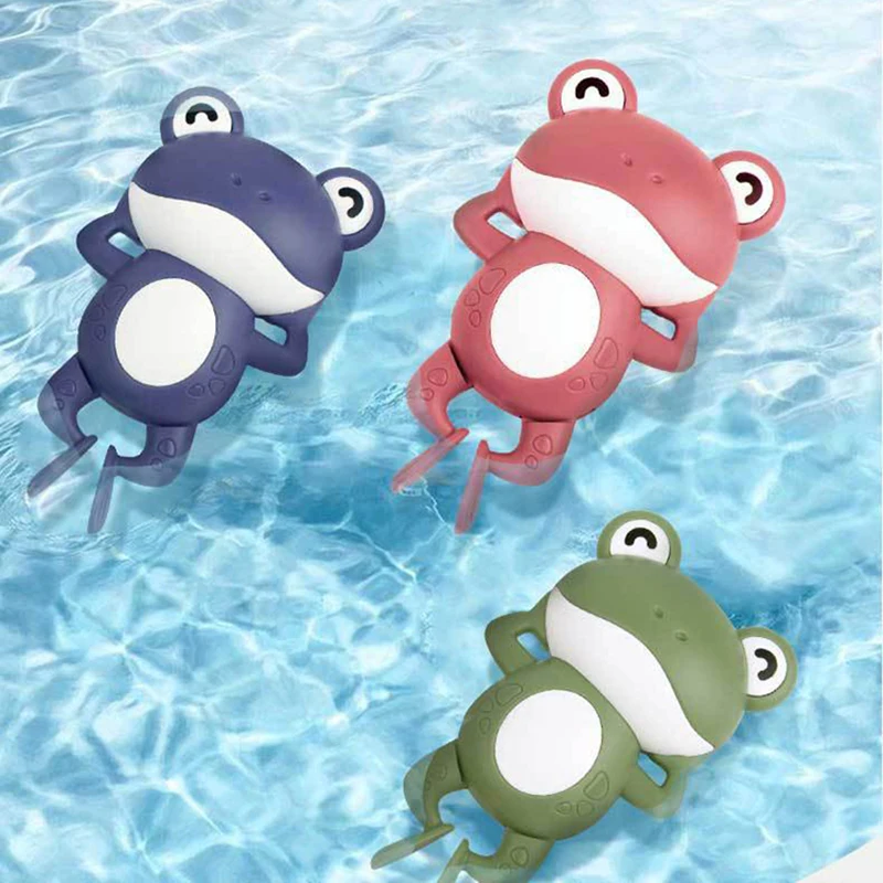 

Cute Frogs Duck Baby Bath Toys for Kids Swimming Bath Beach Toys Dolphin Animal Water Clockwork Infant Newborn Toys brinquedos