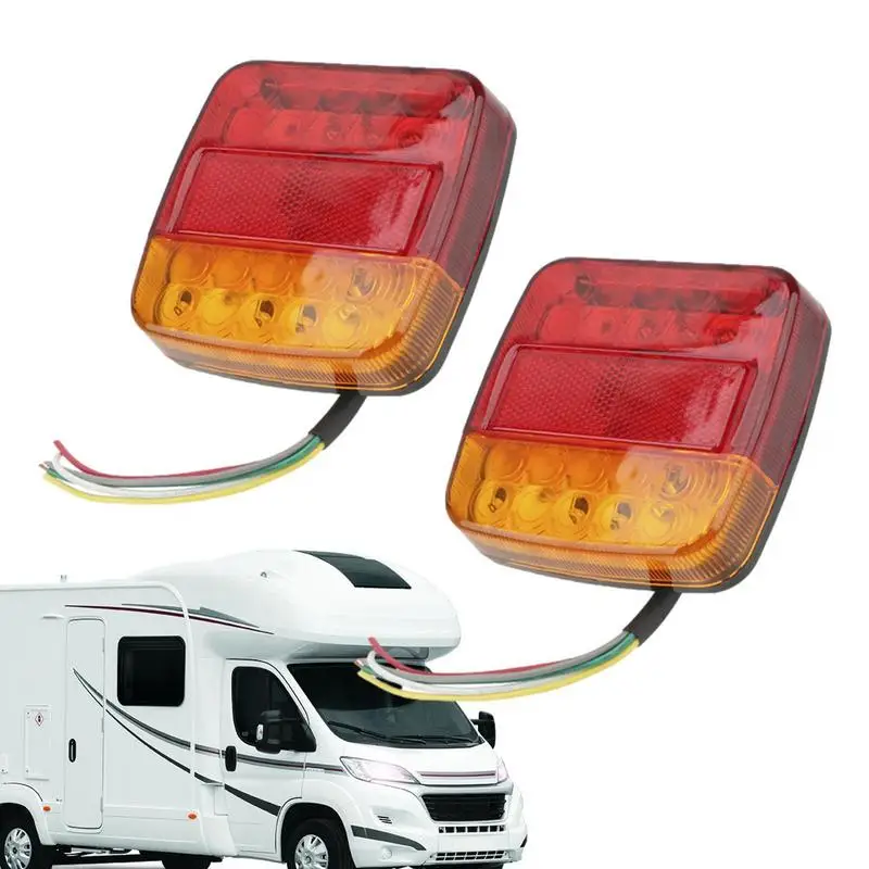 

12V Taillight Turn Signal Indicator LEDs Tail Light Car Number Plate Light Rear Reverse Brake Stop Lamp Trailer Truck Caravan