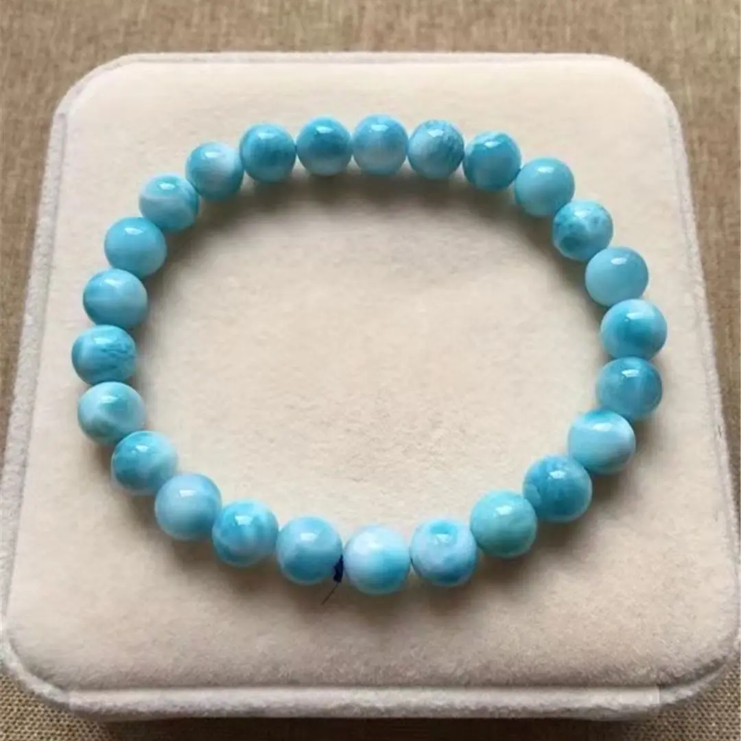 

Браслет из натурального синего камня, 7 мм