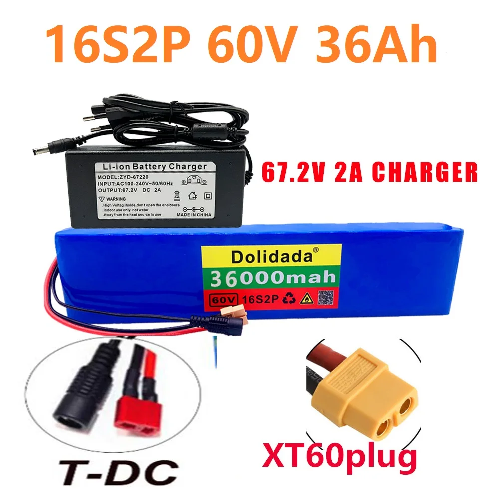 

16S2P 60V 36Ah 1000W BMS Rechargeable Lithium Battery Is Widely Used In 60V Electrical Equipment: Traffic Lights , Etc
