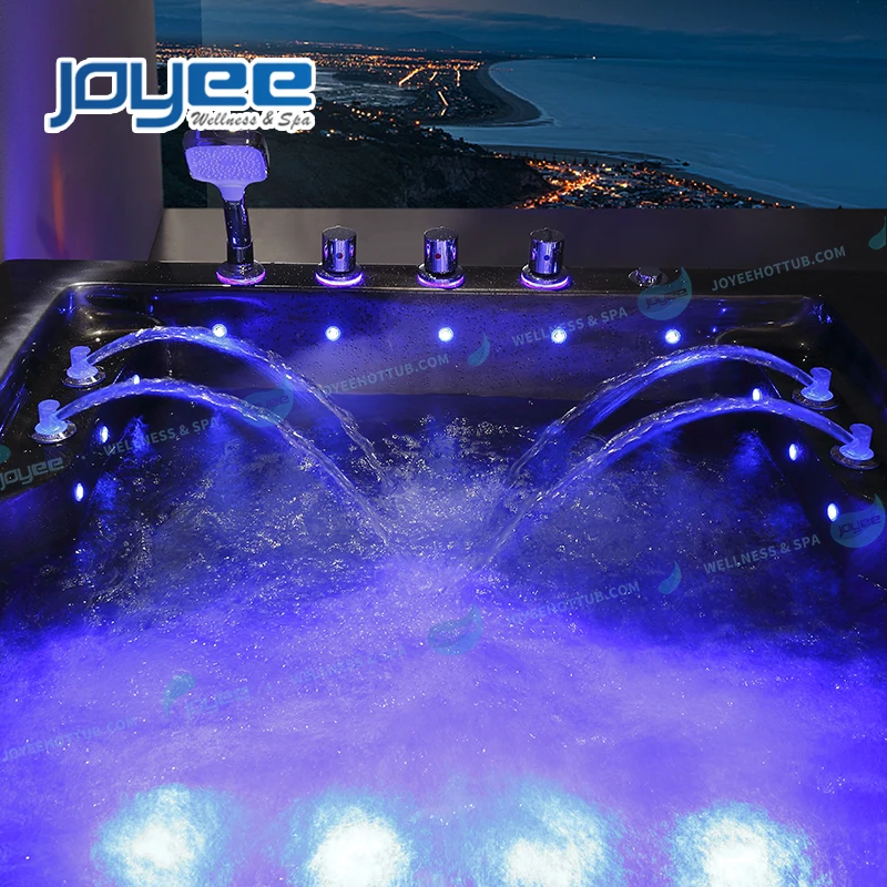 Угловая Ванна JOYEE для 2-4 человек современный дизайн прямоугольная Массажная