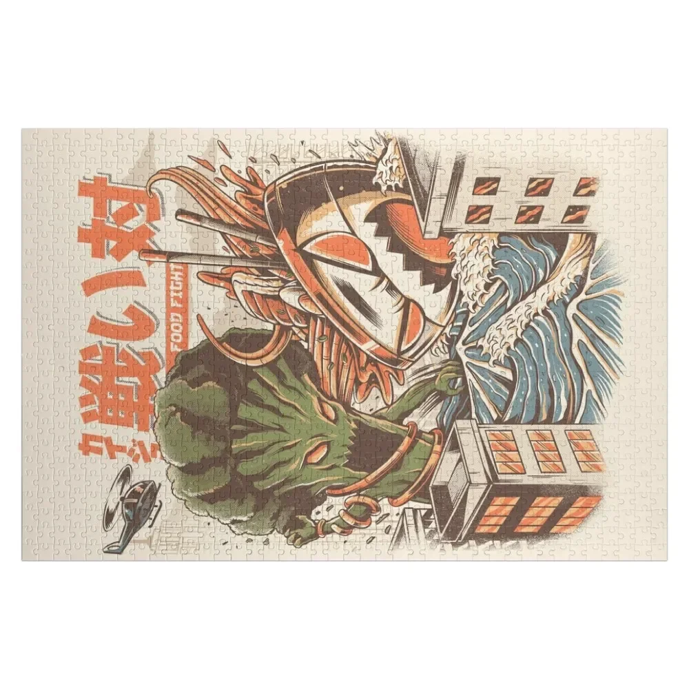 Пазл Brocco vs Ramen Kaijus деревянный пазл для взрослых подарок ребенку на заказ с