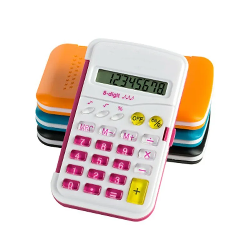 

Candy Color Office Mini Scientific Calculator School Student Function Calculator Multifunctional Clock Calculator Hot Sale
