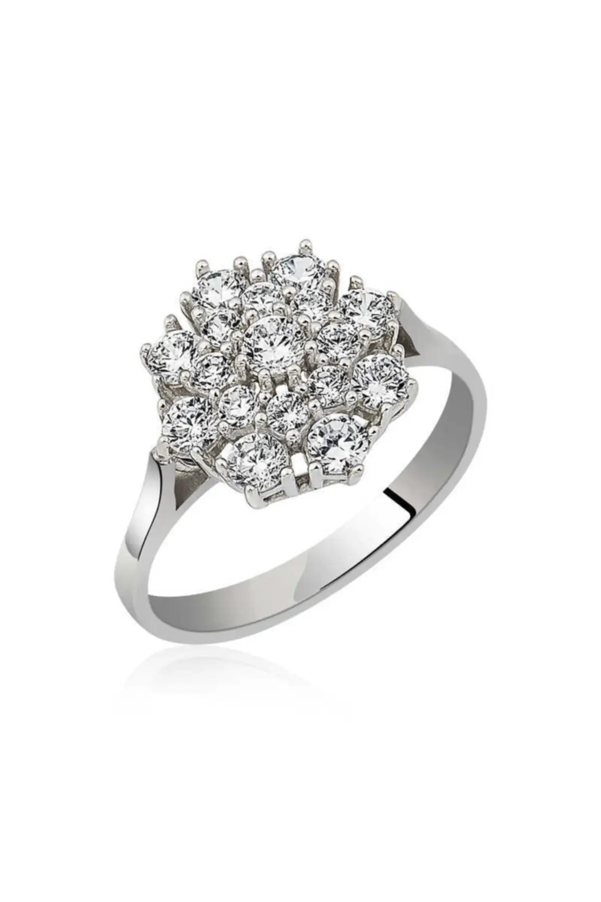 

Серебряное кольцо с цветочным узором