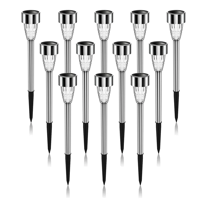 

HOT-Ultra Bright Solar Lights 12 Pack,Outdoor Solar Lights, LED Garden Lights Solar Powered For Yard Patio Pathway Landscape