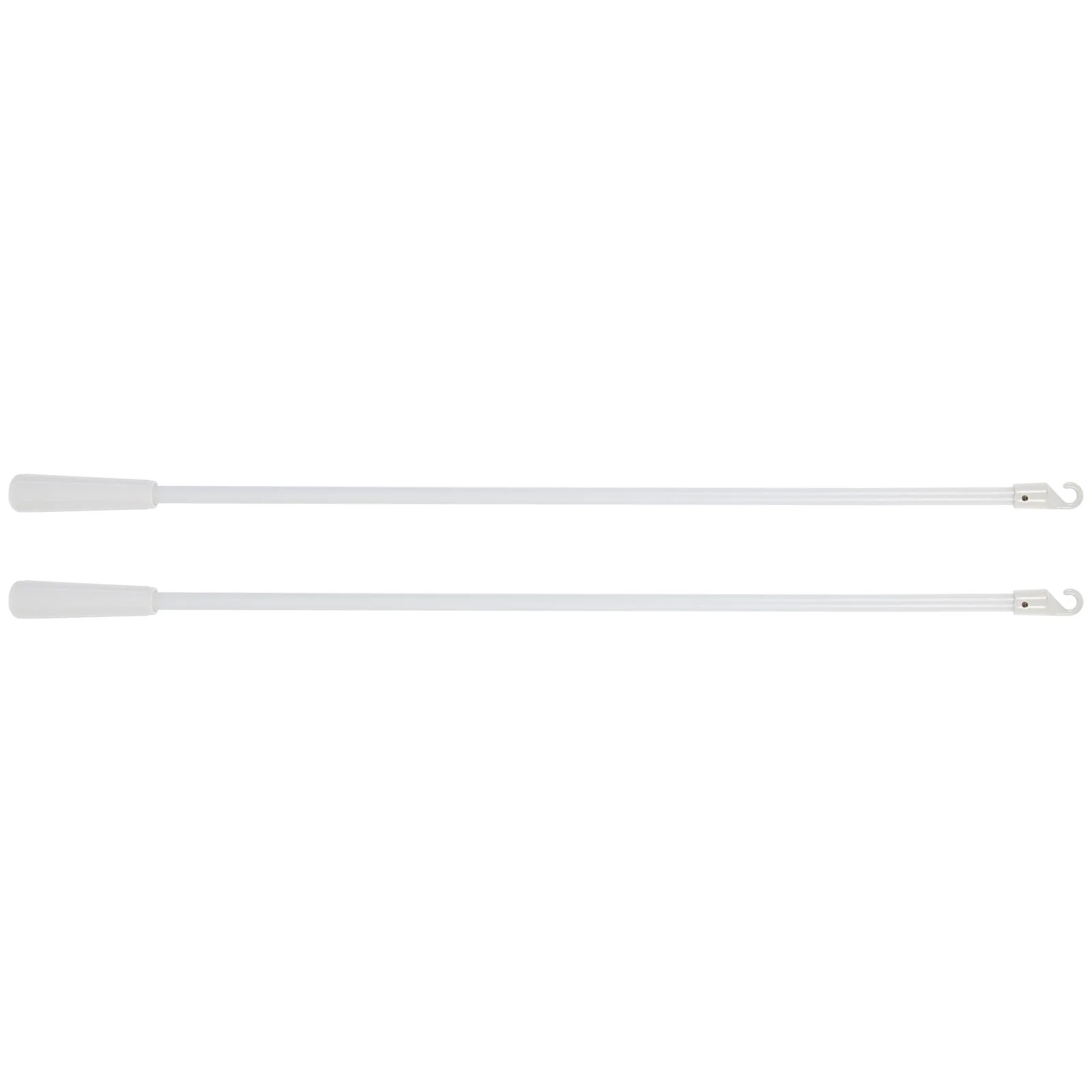 

2 Pcs White Curtain Plastic Blinds Rod Drapes Wand Replacement Vertical Blind Wand Rod Mini Blind Wand Horizontal Blind Wand
