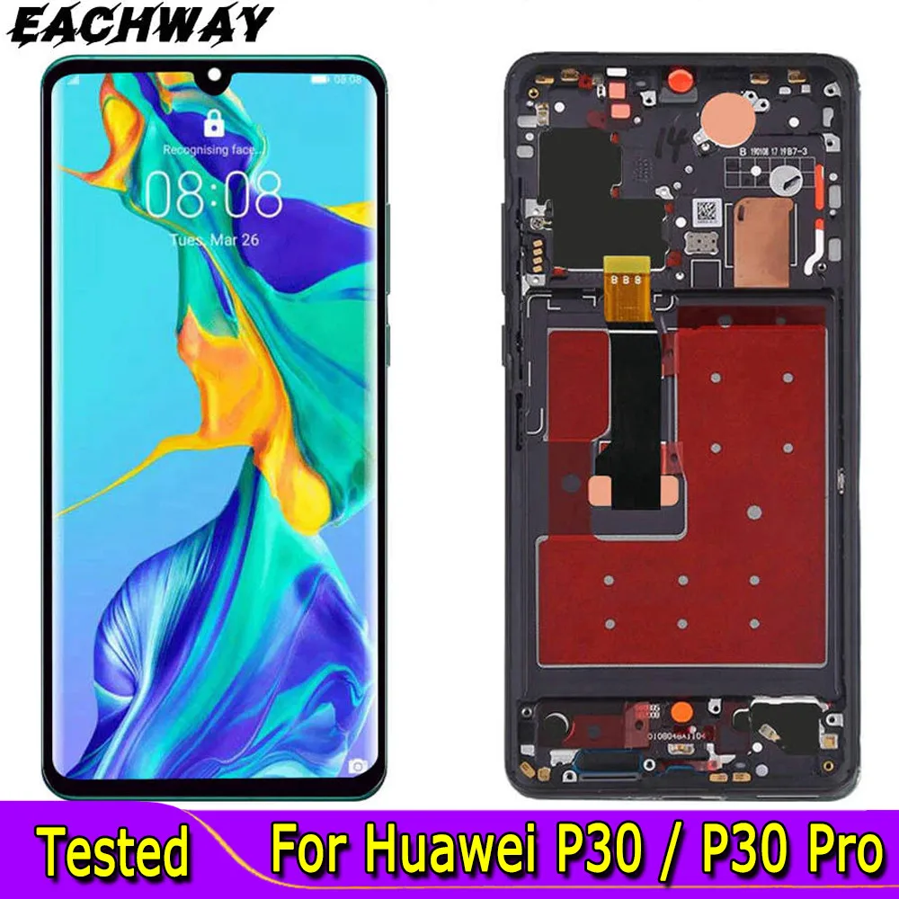 ЖК-дисплей TFT для HUAWEI P30, сенсорный экран для Huawei P30 Pro, ЖК-дисплей с цифровым преобразователем для P30 Pro, тонкая фотография, без отпечатков пальцев