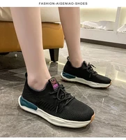 brand design women shoes mesh breathable fashion sneakers lady shoes woman lace up low cut casual sport shoes platform sneakers