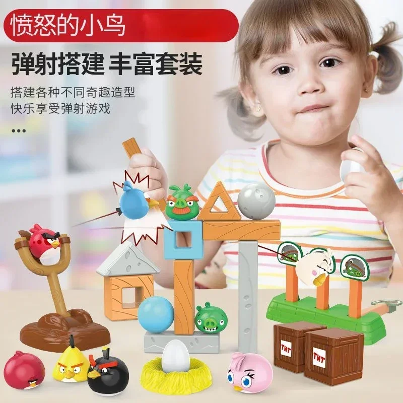 Новые креативные Мультяшные головоломки с птицами строительные блоки для