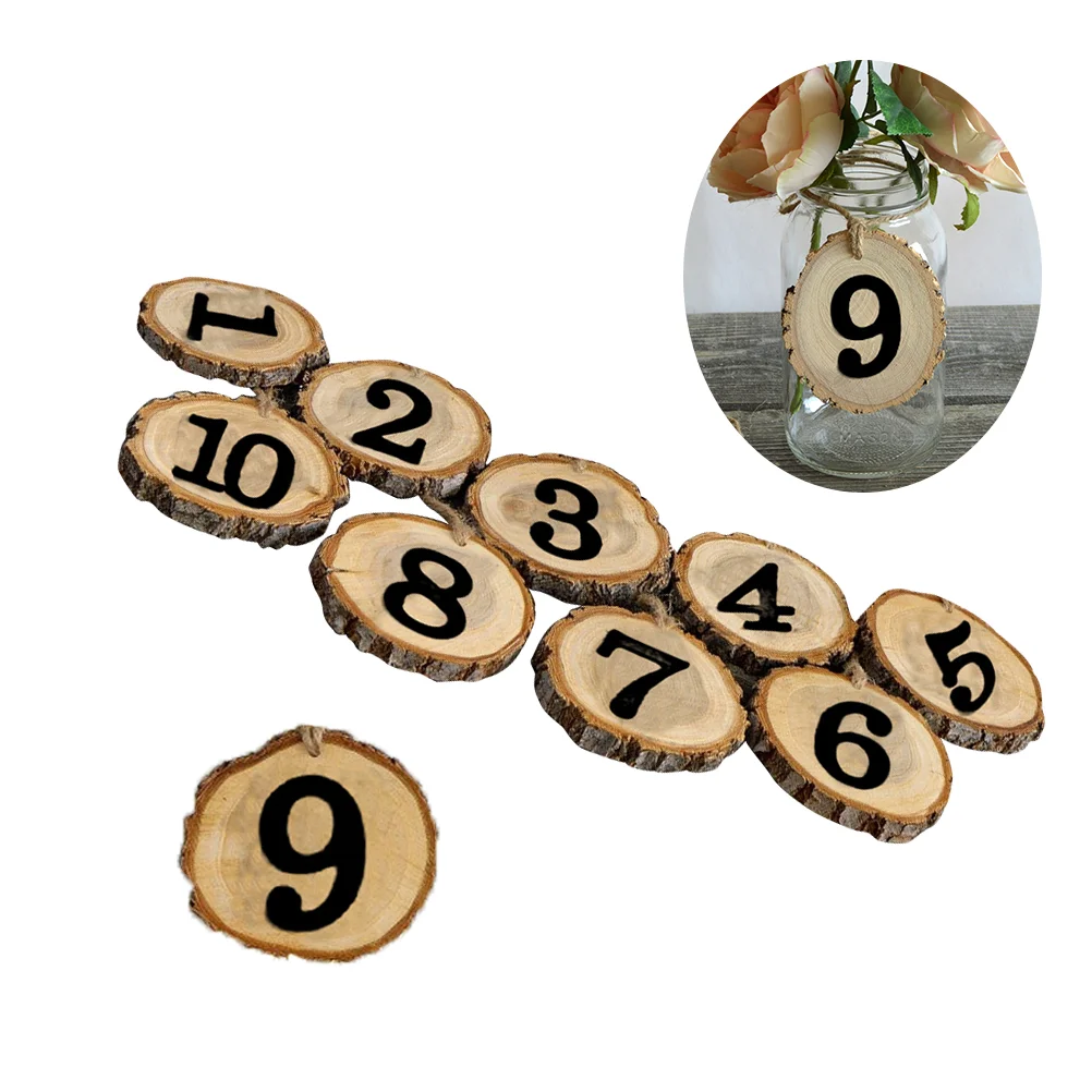 

Slice Decor Hanging Ceiling Wooden Decoration Wedding Decorations Wood Tree Number Table Numbers Centerpieces Ideas