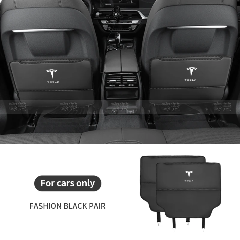 

Для Tesla Model 3 Model Y Model S Model X Сумка для хранения спинки автомобильного сиденья Задняя противоизносная защита спинки Противоударная накладка