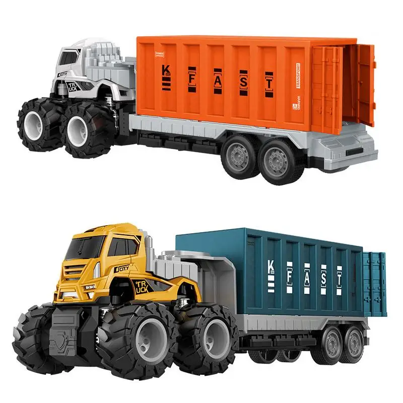 

Sliding Alloy Truck Model Diecast Car Toy Container Oil Trucks Tank Multi-color Vehicles Toys Birthday Gift For Children