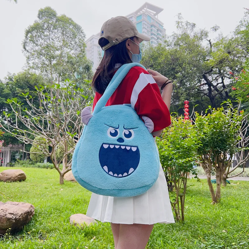 

Disney Anime Monsters Inc. Cute James P. Sullivan Stuffed Plush Toy Lovely Sullivan Handbag Shoulder Bag Children Birthday Gifts