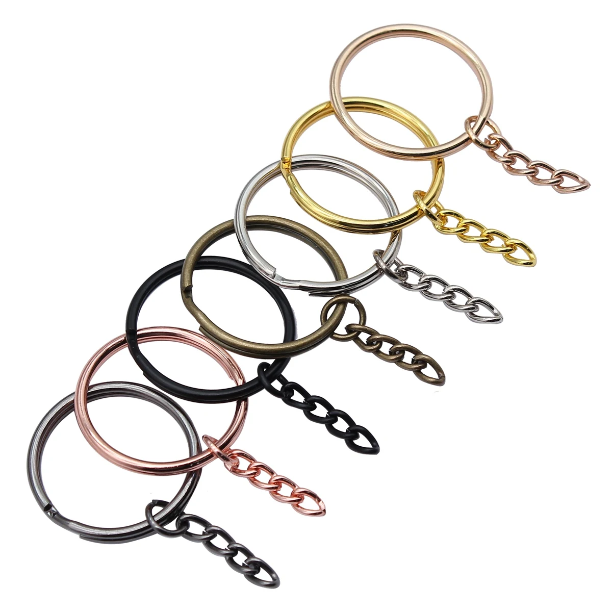 Ювелирные изделия и аксессуары брелоки в эстетике плоское кольцо 4 звенья