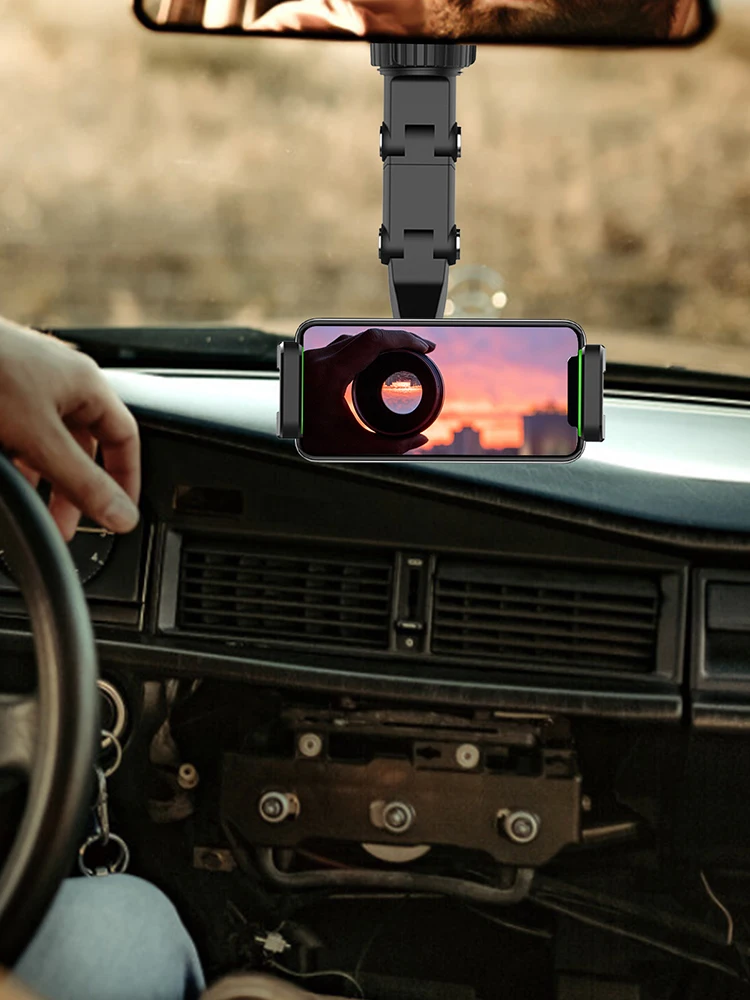 Держатель для телефона на зеркало заднего вида с поворотом 360 ° |