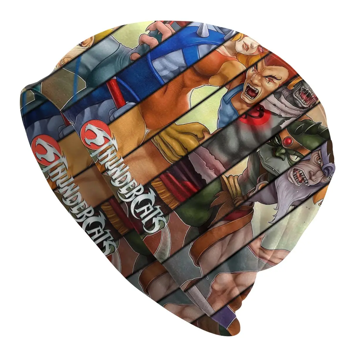 

Вязаная шапка унисекс, с мультяшным принтом, для мужчин и женщин