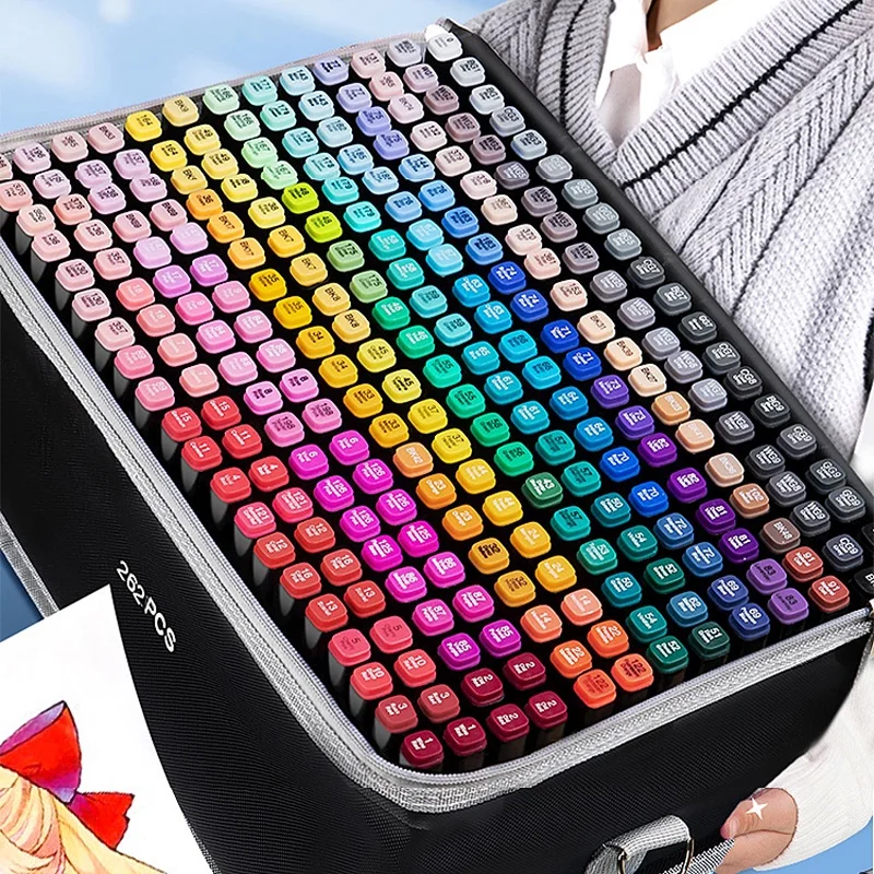 80/120/168 Color Double-Headed Marker Pen/Marker Pen Set/art Painting/Watercolor/School Supplies/Office/art Supplies/Stationery