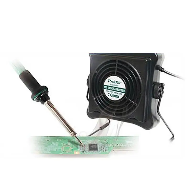 

Аксессуары для паяльника Pro'skit, сварочный Дымопоглотитель, экстрактор дыма с воздушным фильтром, инструменты для пайки BGA