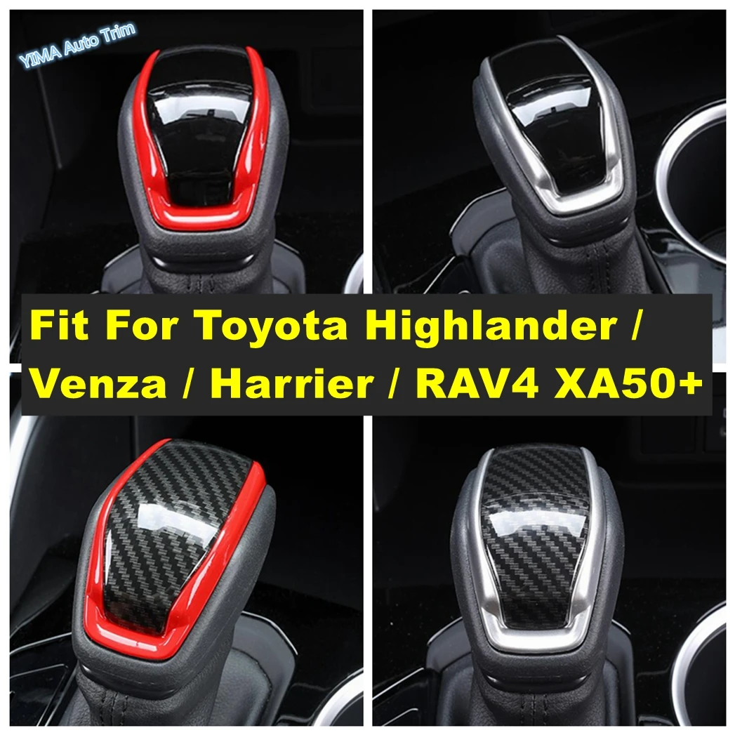 

Car Gear Head Shift Knob Cover Sequins Trim Protection Sticker For Toyota Highlander / Venza / Harrier / RAV4 XA50 Accessories