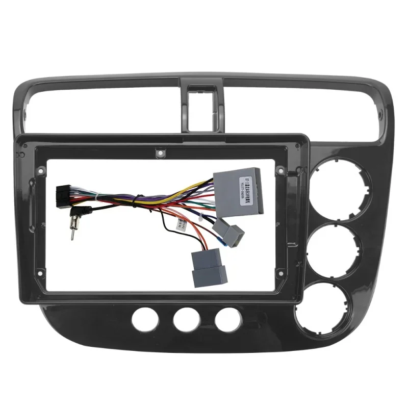 9inch Android 2din Car Radio Fascias Frame For HONDA Civic Rebon 2001-2005 Dashboard Kit Face Plate Fascia Frames
