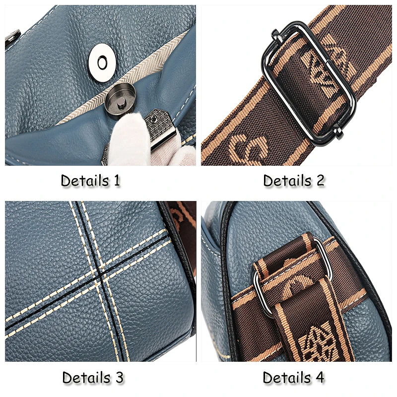 Cowhide Women's Bag 2023 Summer New Leather Soft Leather Single Bag Soft Messenger Bag Luxury Bag Women's Shoulder