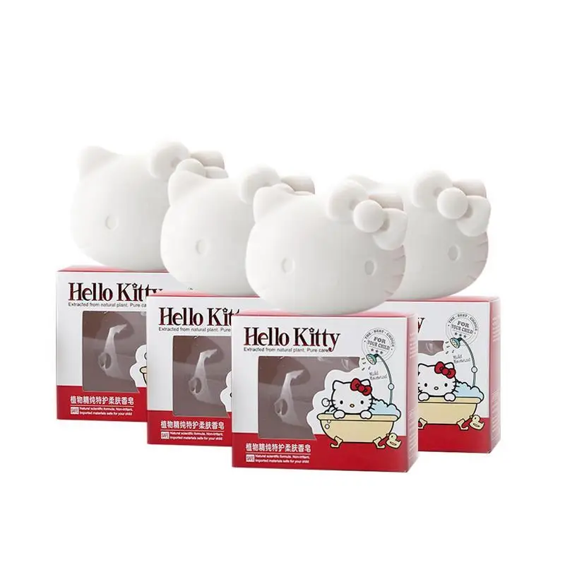 

Sanrio плюшевый Hellow Kitty Kawaii мультяшный милый 4 коробки детского мыла банное мыло аниме плюшевые игрушки для девочек подарок на день рождения