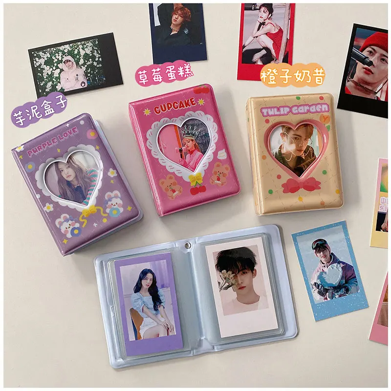 

40 Pockets 3 Inch Photo Album Korean Idol Pictures Storage Book Card Holder Sweet Star Photocard Binder Mini Cards Collect Book