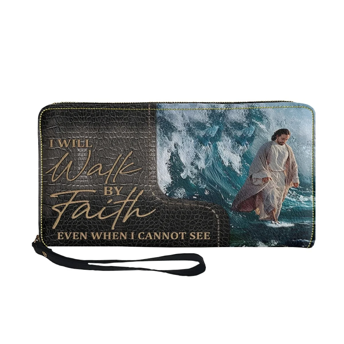 Женский кошелек из ПУ кожи с изображением Иисуса