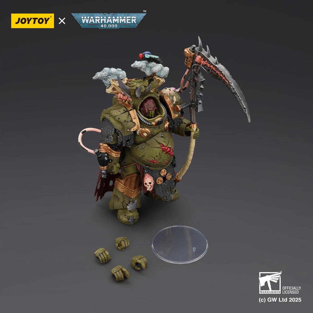 Фото Фигурка JOYTOY Warhammer 40K Death Guard Deathshroud Terminator в масштабе 1/18, модель для коллекционирования и демонстрации для фанатов №3