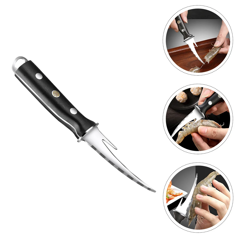 

Shrimp Remover Cutter Kitchen Shrimp Cleaning Cutter Stainless Steel Shrimp Cleaner Tool for Shop Kitchen