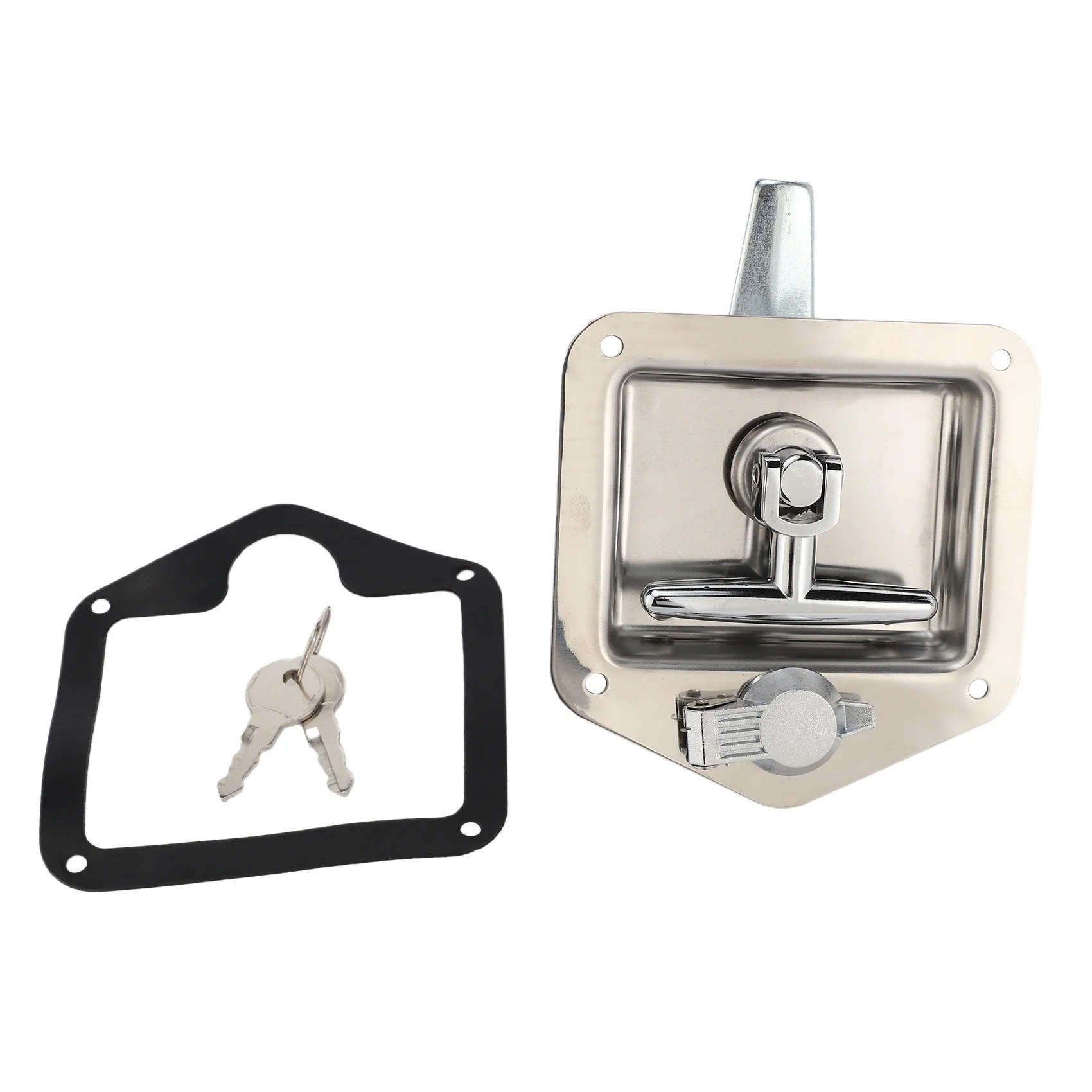 

Stainless Steel Folding T-Shape Handle Lock Tool Box Keys Kit For Truck Trailer Toolbox Electrical Cabinet