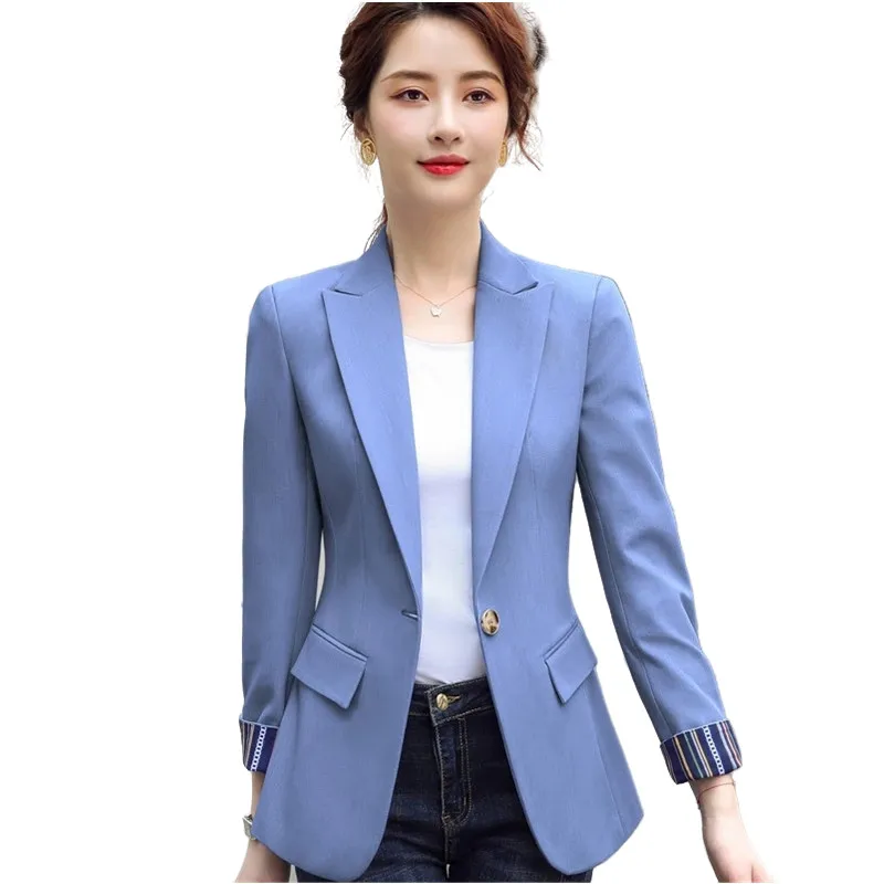 

Small new suit jacket female han edition web celebrity fashion temperament joker leisure suit jacket