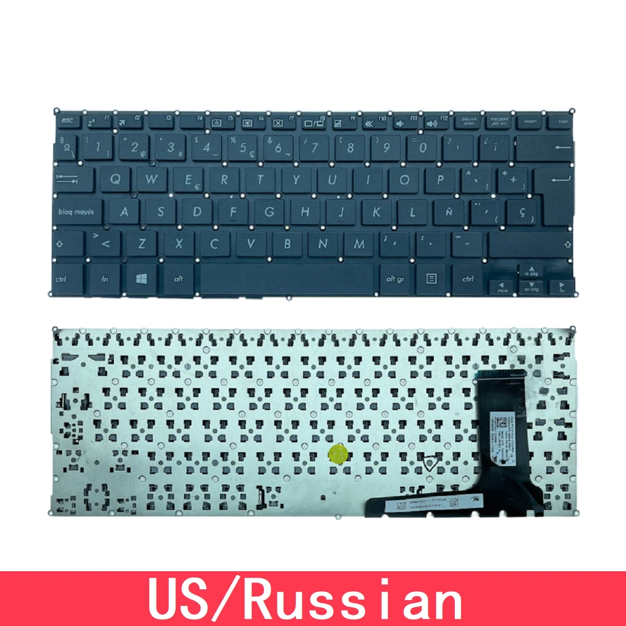Для ASUS E202 E202S E205 E202MA TP201SA X205 X205T X205TA E202SA E202M Замена клавиатуры ноутбука США Русский
