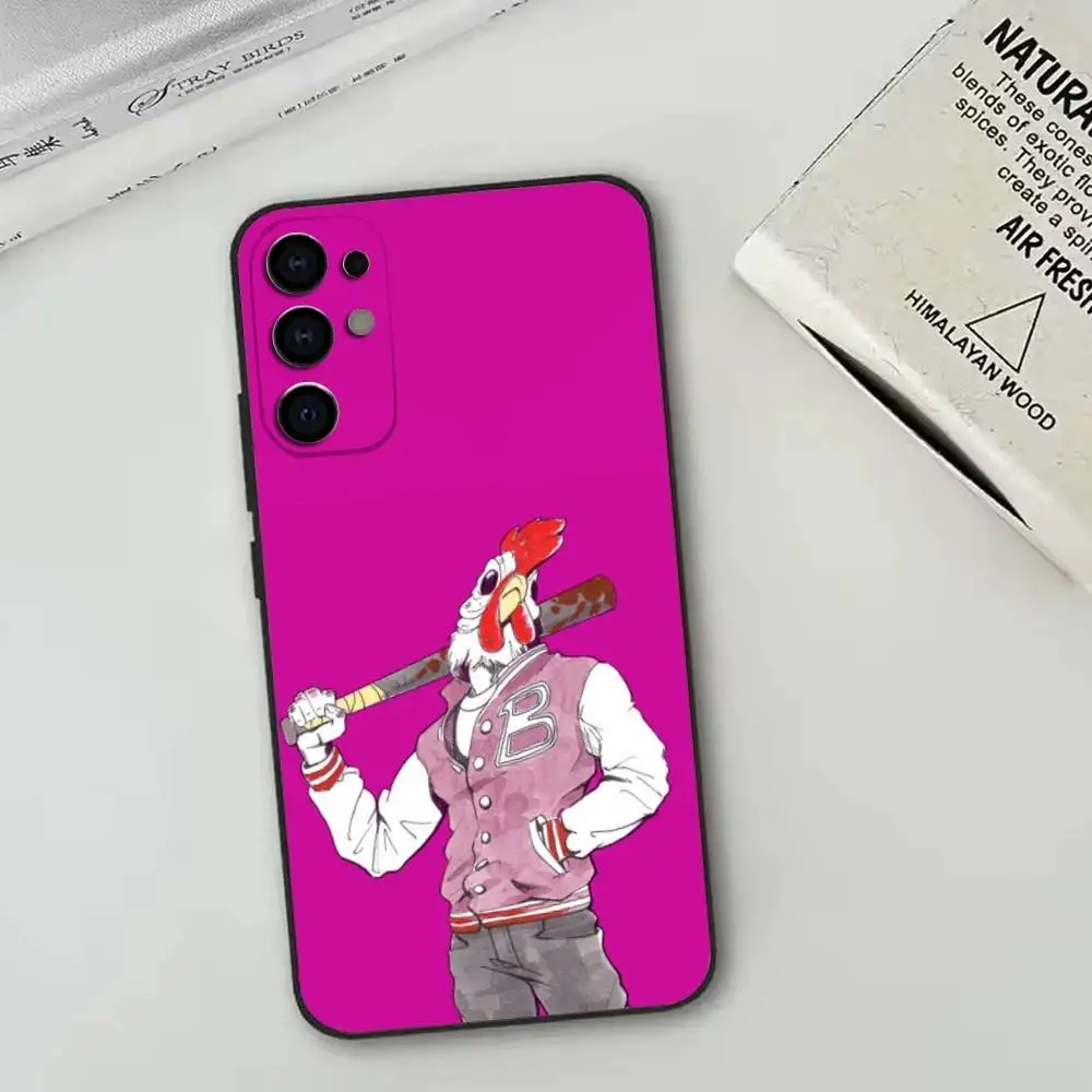 Фото Чехол для телефона Game-H-hotline m-Miami-Richter-jacket для Samsung S25, S24, S21, S22, S23, S30, Ultra, S20, Plus, FE, мягкий силиконовый, черный №4