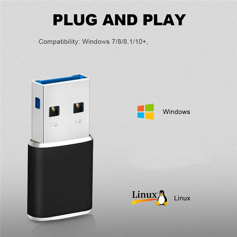 Алюминиевый адаптер для чтения карт памяти Mini USB 3.0 адаптера устройства Micro-SD/TF ПК