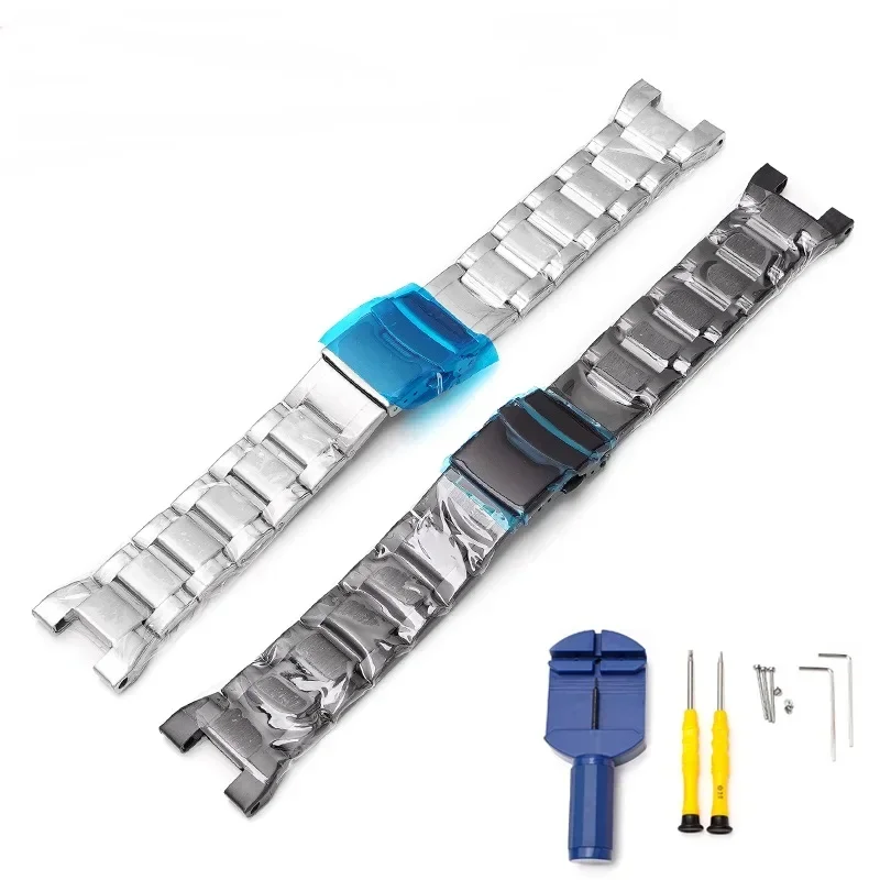 Фото Ремешок для часов из нержавеющей стали для Casio G-Shock G-STEEL GST-W300G S300G 400G B100 S310, мужской металлический сменный ремешок для часов с инструментом №1