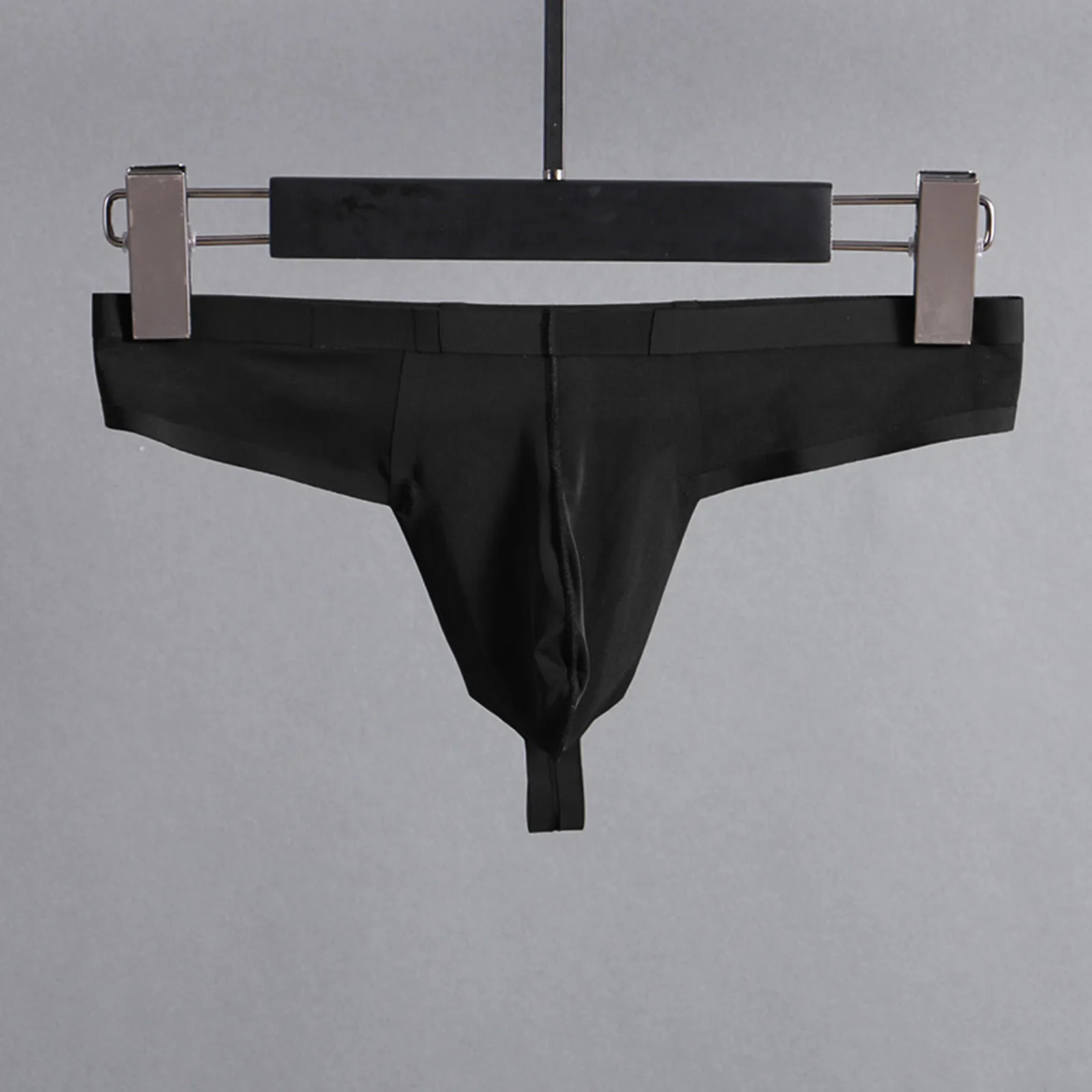 

Men Thongs Underpants Trunk Breathable Seamless Briefs Low Waist Solid Color Underwear G Strings T Back Male Gifts Calzoncillos