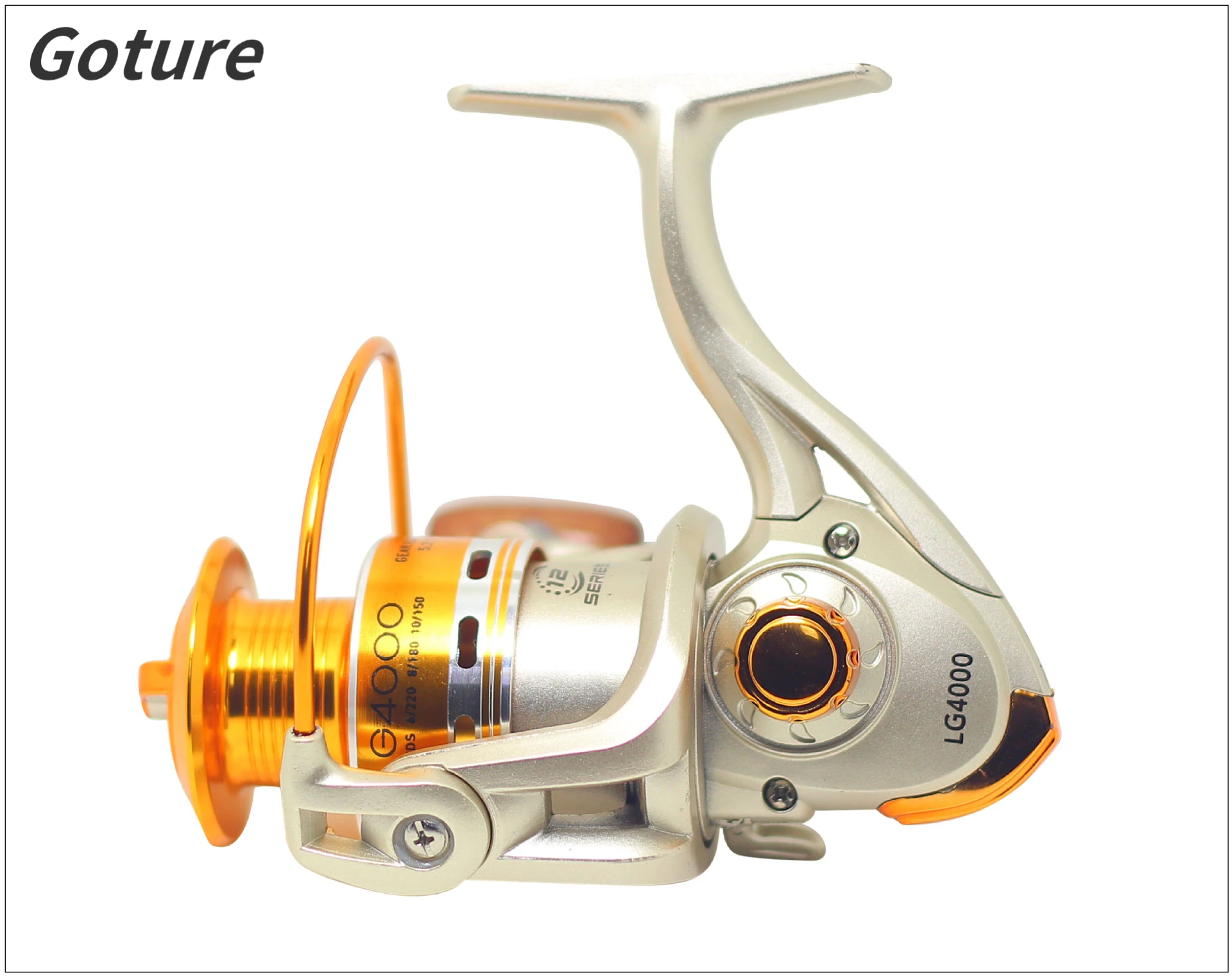 

Goture Spinning Wheel 2000-4000 Metal Stainless Steel Fishing Reel Quality Fishing Coil Metal Spool 5:2:1 Baitcasting Reel