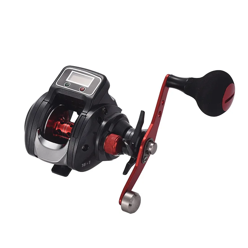 

16+1 Ball Bearing Left/Right Hand Fishing Reels Electronic Digital Display Baitcasting Wheel Line Counter 6.3:1 Sea Casting Ree