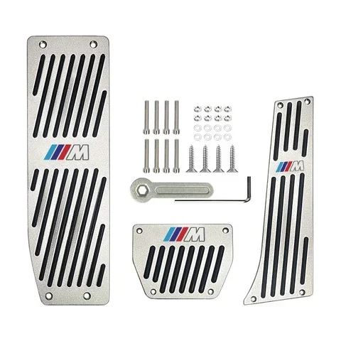 Для BMW AT MT 3 серии E39/E46/E87/E90/E92, противоскользящая подставка для ног, накладки на педали тормоза и газа, чехлы, автомобильные аксессуары