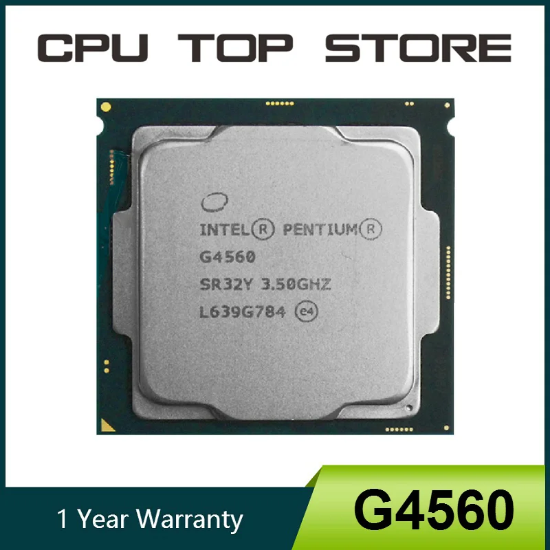 

Процессор Intel Pentium G4560, 3 Мб кэш-памяти, 3,50 ГГц, LGA1151, двухъядерный процессор для настольных ПК