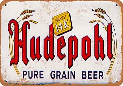 

Metal Sign - Hudepohl Beer - Vintage Look