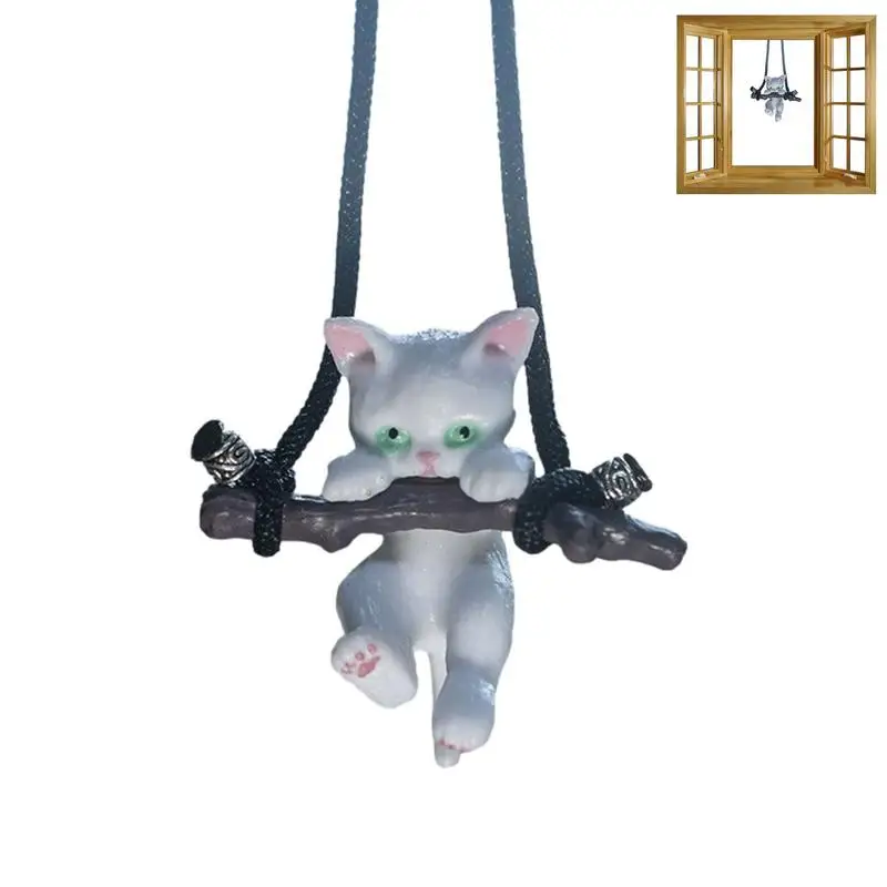 

Flying Cat Car Hanging Ornament Cute Car Pendants For Rearview Mirror Car Interior Girl Car Interior Accessories Best Gift
